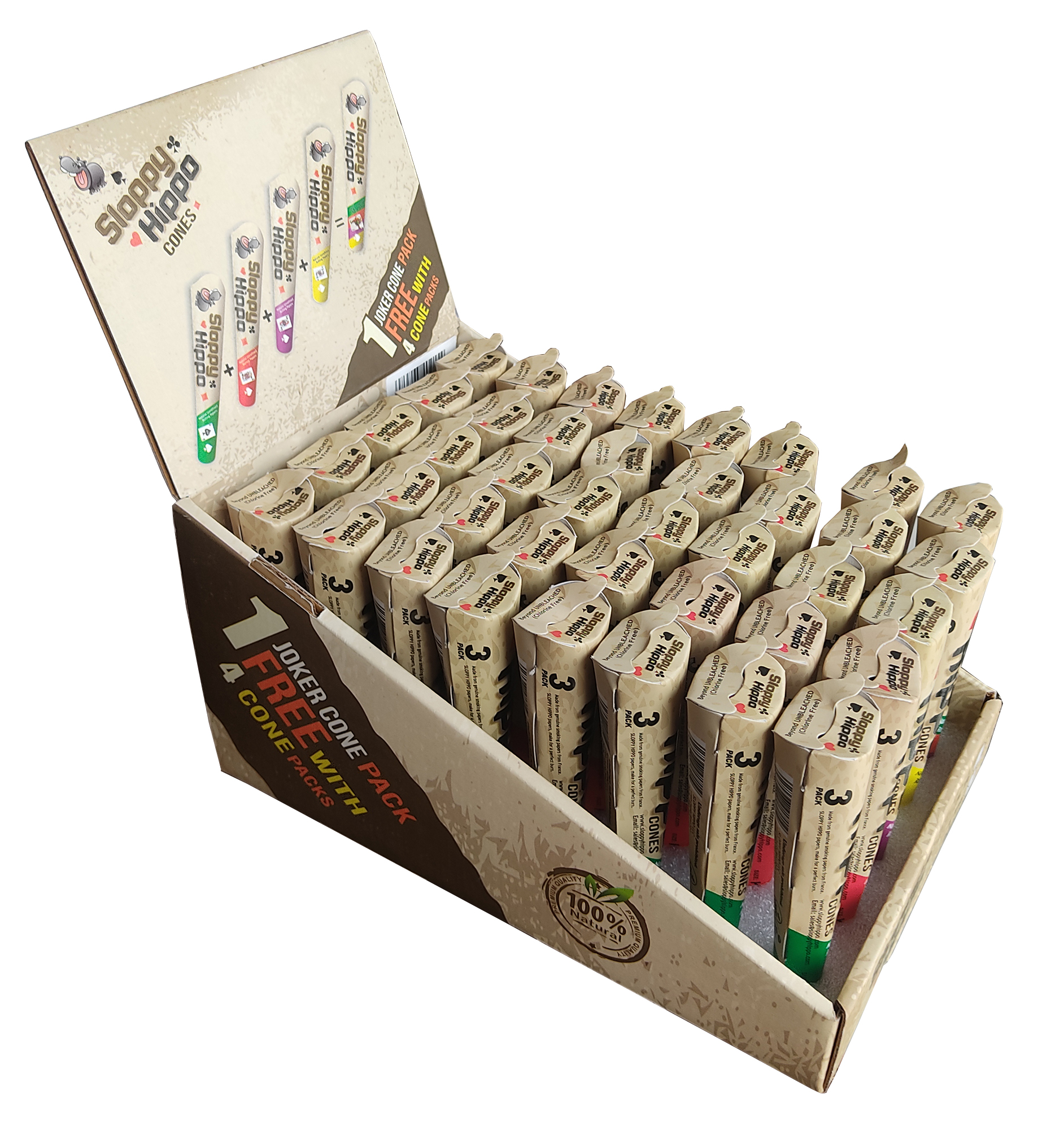 PRE ROLL ORIGINAL CONE 40 COUNT DISPLAY(#12A)